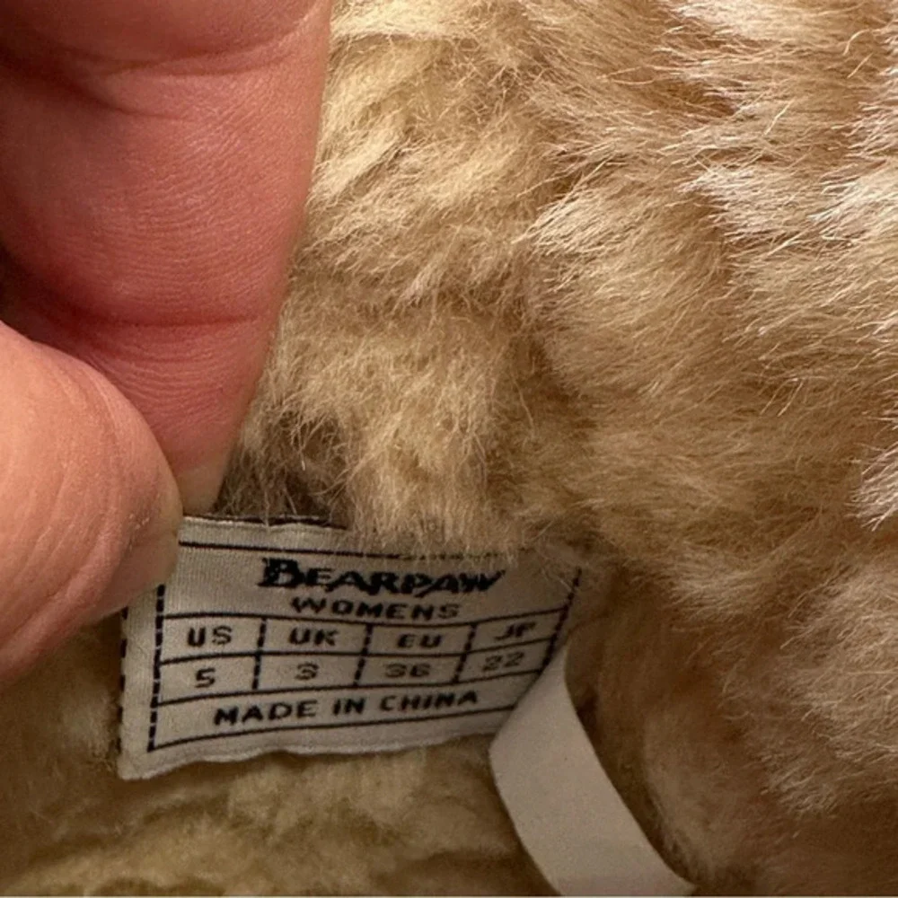 Bearpaw Emma‎ Boots Womens Size 5 Suede Sheepskin Lined Wool Blend Tan Brown